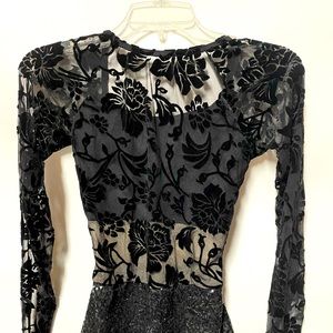 Black Sequin Biketard